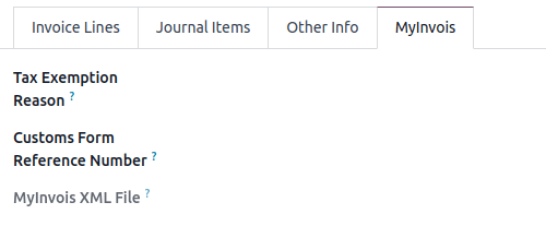 MyInvois tax exemption reason