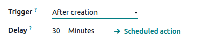 Direct link to scheduled action for automations