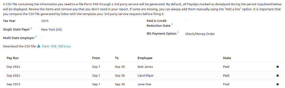 940 报告屏幕，上半部分为要下载的文件。