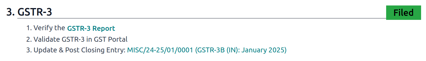 GSTR-3 已提交