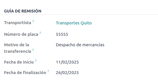 交货指南设置。