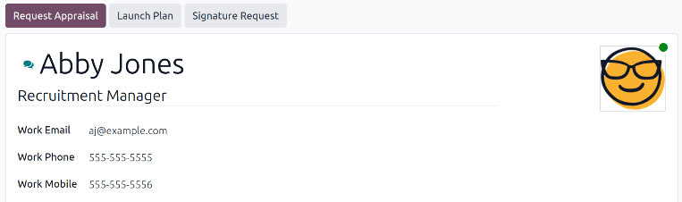 员工档案上的启动计划按钮。