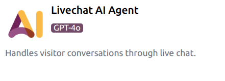 AI 应用中预配置的 AI 在线聊天智能体。